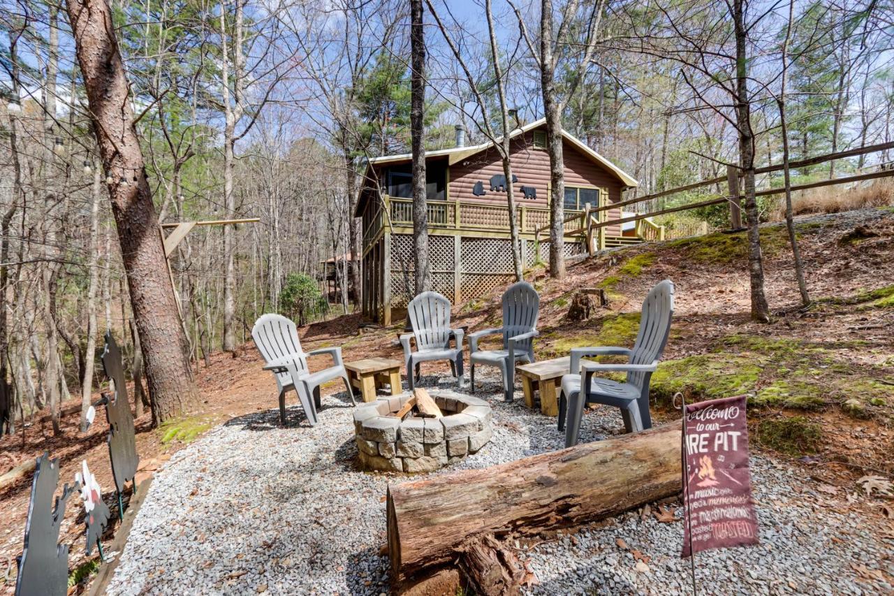 Blue Ridge Cozy Cabin In The Woods With Hot Tub! Exteriör bild