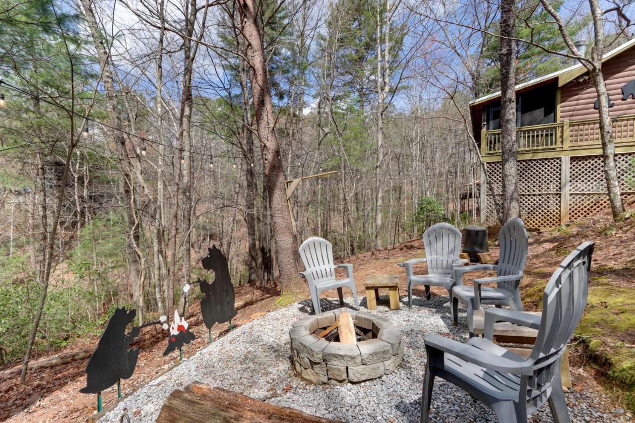 Blue Ridge Cozy Cabin In The Woods With Hot Tub! Exteriör bild